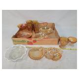Large Lot Of Carnival Glassware