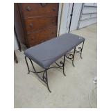 42" Iron Bench With Padding