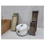 Vintage Cake Carrier And Brick Molds