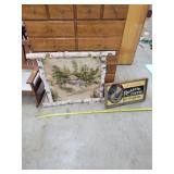 Birch River Scene Picture And Coffee Sign