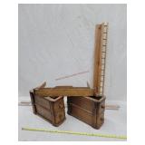 Old Sewing Machine Drawers & Plate Shel