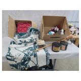 Vintage Pin Cushions Coffee Containers And Throws
