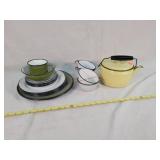 21- Pieces Of Enamelware