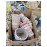 Large Box Of Five Inch Clay Flower Pots
