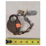 Yale Railroad Padlock With Key