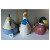 3 Cookie Jars