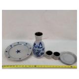 Rockdale Pottery Ice Water Pitcher, Plate, & More