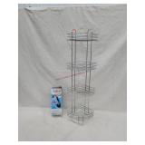 Corner Bathroom Shelf, Lamp & Handle