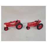 2- 1/16th Tractors Farmall H & 350