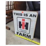 International Harvester Tin Sign, 12.5" W