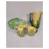 Shawnee Creamer & Sugar, Corn Pitcher & Cookie