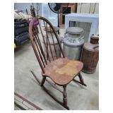 Antique Windsor Style Rocking Chair, 33" H