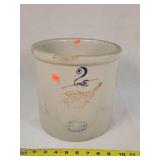 Red Wing 2 Gallon Stoneware Crock - Chipped