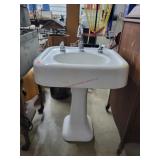 Vintage Cast Iron Enamel Sink 20x23x30"t