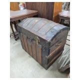 Antique Camel Back Trunk, 31" W X 29"H