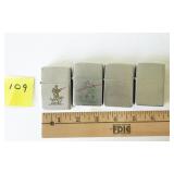 4 Zippo Lighters