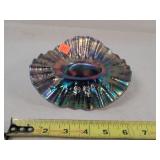 Fenton Blackberry Spray Glass Bowl 7" Dia.