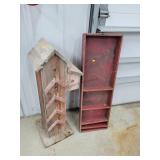 36" Vintage Barnwood Birdhouse Decor & Box