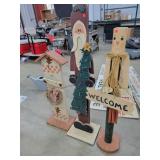 3 Pcs. Vintage Porch Art 38"-48" Tall