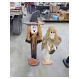 Christmas Angel & Halloween Porch Art, 36"H