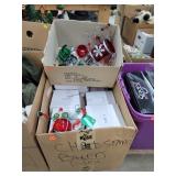 Large Box Of Hanging Christmas Decorations
