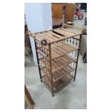 Vintage Detailed Oak Serving Shelf/ Bath Shelf