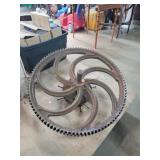 Large Cast Iron Gear Wheel, 25" Diameter