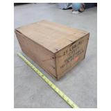 Wooden Peach Crate, 15" Long