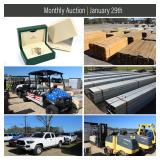 Rolex Watch, Lumber, Golf Carts, and More Selling January 29th