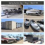 Boats and Campers selling March 11th