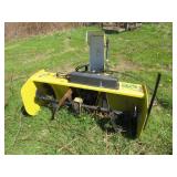 JD 47ï¿½ quick hitch snowblower attachment