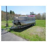 2015 South Bay 422CR 22' Pontoon Boat w/ Trailer