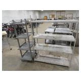 Lot- 18' x 48' Shelf & Rolling Shelving Unit