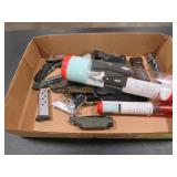 Bin of Misc. Knives, Etc.