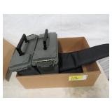 Box Lot- 2 Ammo Cases & Rifle Case