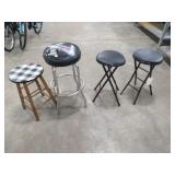 Lot- 4 Misc. Stools