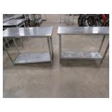 Lot- 17' x 48' & 24' x 48' SS Prep Tables