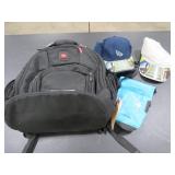 Lot- Backpack, Wetbag & Hats