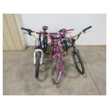 Lot- 3 Kids Bikes