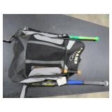 Backpack w/ Bats & Helmet