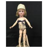 Simon Halbig 1159,German Bisque Flapper Body Doll