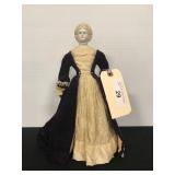 12 1/2" China Doll w/ Blonde Molded Hair