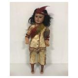 12.5" Bisque Indian 3/0 Doll