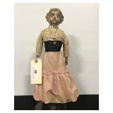 18" Cloth Body, Paper Mache Composition Doll