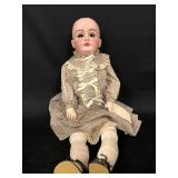 Kestner K 1/2, 14 1/2 German Doll, 26" (no eyes)