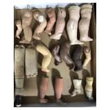 Lot of Miscellaneous Doll Legs Lot of Miscellaneous Doll Legs