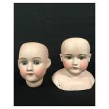 Lot - 2 Misc. Doll Heads (Handwerck 7 Simon & Lot - 2 Misc. Doll Heads (Handwerck 7 Simon &