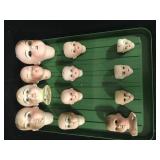 Lot - Misc. Doll Heads (damaged)