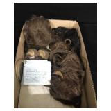 Lot - 6 Human Hair Doll Wigs & 2 Envelopes of Lot - 6 Human Hair Doll Wigs & 2 Envelopes of