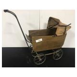 26" L x 8" W x 24" H Metal Doll Carriage